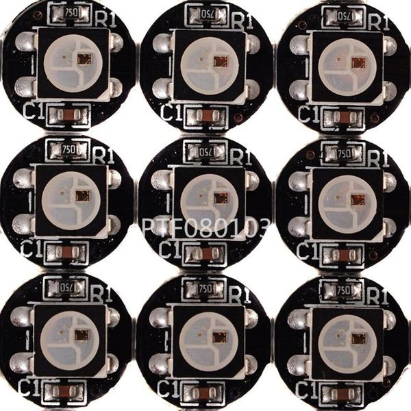 

light beads wholesale ws2812b rgb led &pcb board 1-led module pixel 5v with heatsink