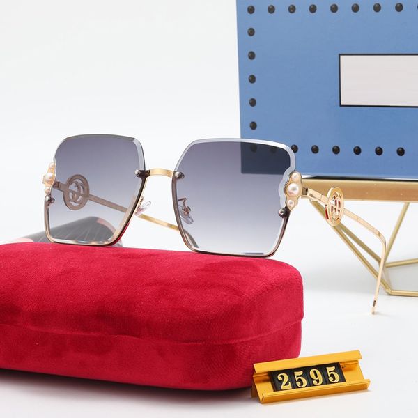 

metal frame men women sunglasses pearl accessories details decorate exquisite the lens side overlap logo charm glasses luxury elegant radia, White;black