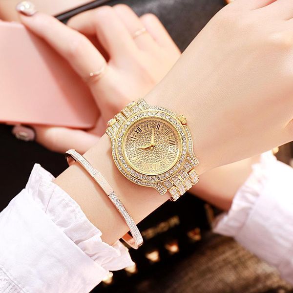 

fashion women watch with diamond ladies casual women's bracelet crystal watches relogio feminino wristwatches, Slivery;brown