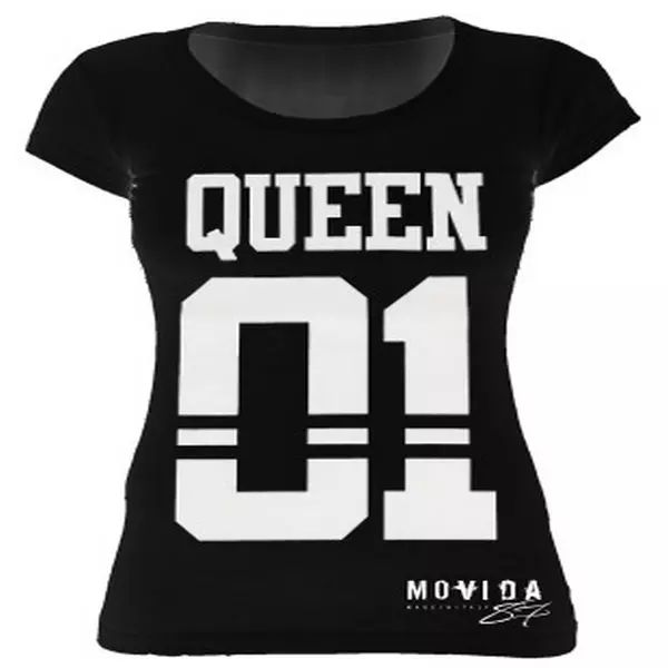 

T-Shirt Lady NightLife 87 Queen Black, White;black