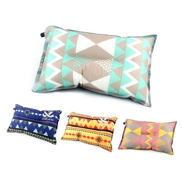 

outdoor ethnic wind automatic inflatable pillow soft camping mat travel hiking fishing accessory portable sleep air cushion pads