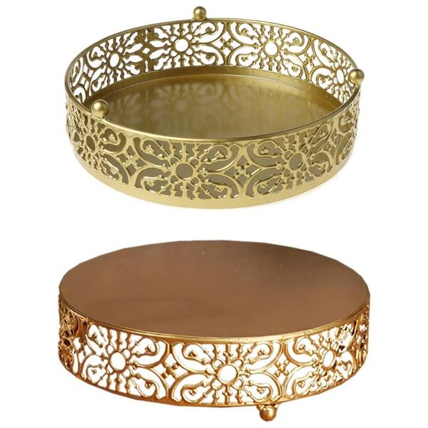 

gold wedding dessert tray cake stand candy display plate for holiday cupcake pan party supply kitchen m6ce baking & pastry tools