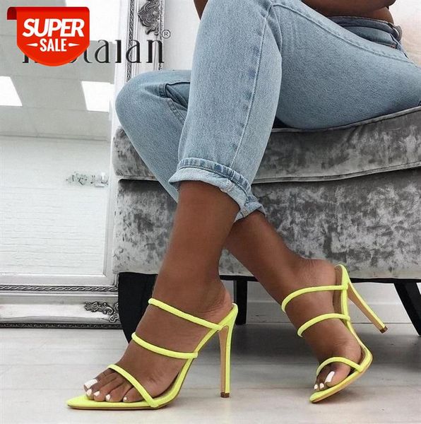 

2019 Brand Fashion Women Shoes Open Toe Women Sandals Slip-on Sexy High Heels Sandals Summer Shoes Woman Sandalias Ladies #cC9p, Black