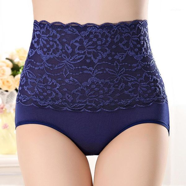 

women's panties 3pcs/lot lace high waist briefs female breathable abdomen underwears calcinha sem costura, Black;pink