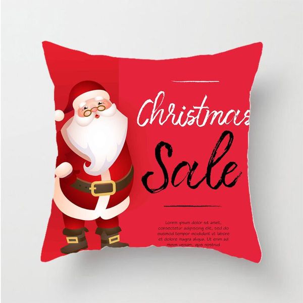 

pillow case christmas pattern 3d printed polyester decorative pillowcases throw cover square zipper cases style-3