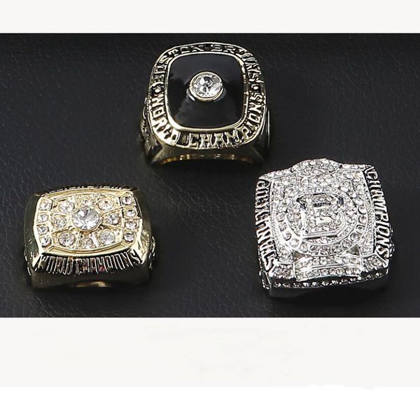 

1970 1972 2011 boston bruins championship ring set, Golden;silver