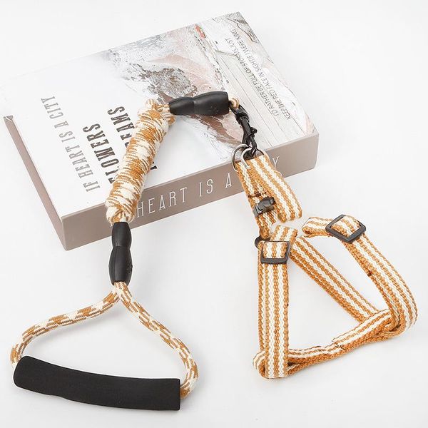 

dog collars & leashes rope traction chest back pet trailer foam cotton handle braided climbing supplies