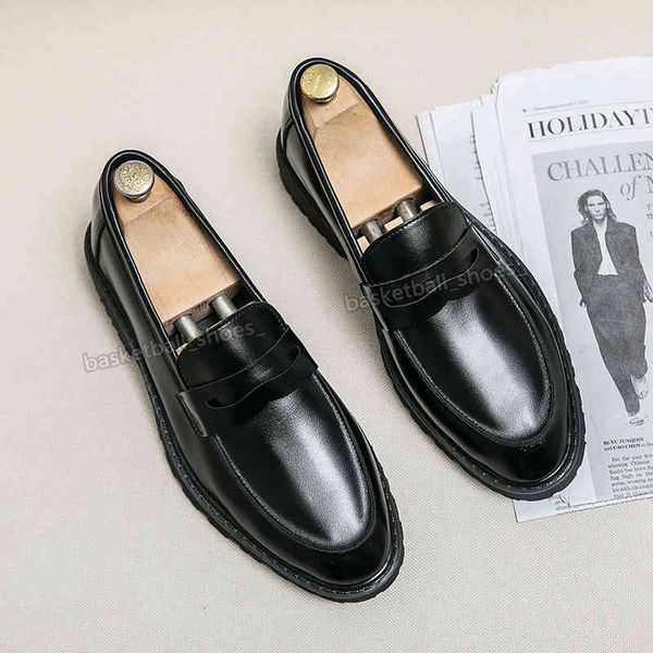 

dress shoes luxurys desginers mens formala genuines leather canvasa platform men's male casual wedding patys loafers shoe size kkyz, Black