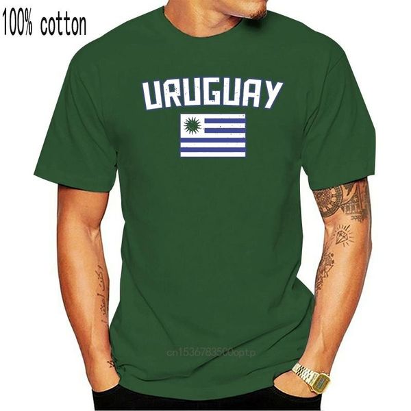 

women's t-shirt threadrock mens uruguay flag uruguayan south america, White
