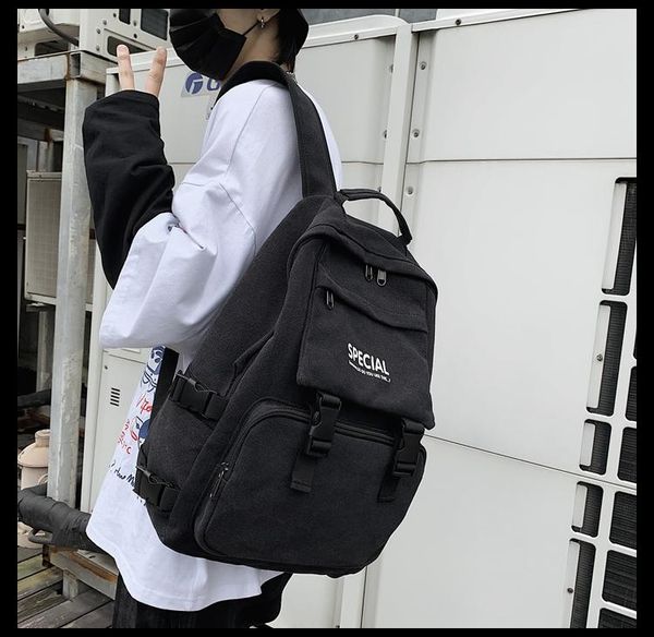 

backpack pb4029 men's style large-capacity casual rucksack high school and college student