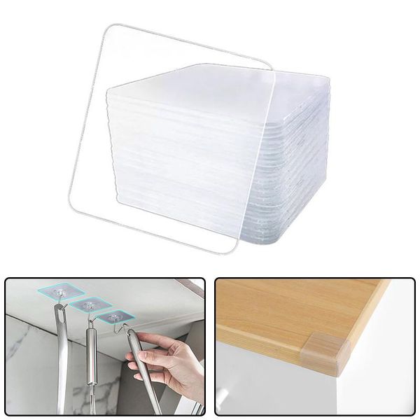 

window stickers 10/20/50/100pcs waterproof sticker powerful double sided tape transparent reusable for home decor self-adhesive