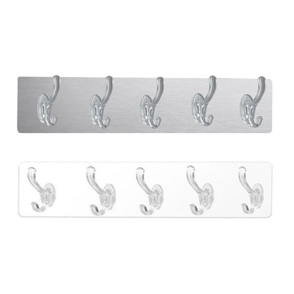 

hooks & rails 2pcs acrylic row hangers creative clothes wall hanging