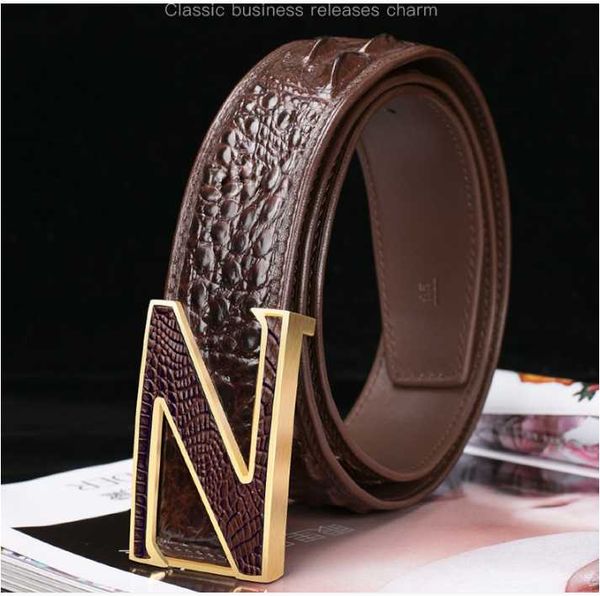 

black brown colors genuine crocodile skins men belt luxury quality skin fashion belts