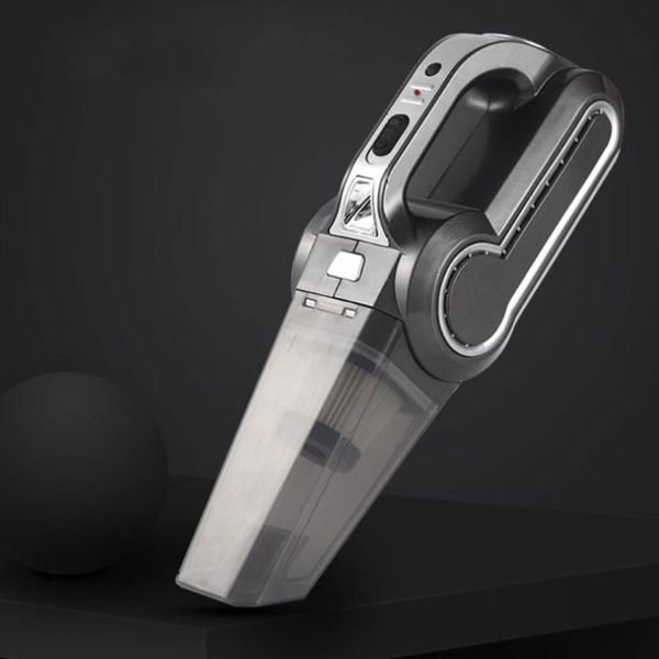 

car vacuum cleaner wireless household dust collector portable dry wet charging catcher for auto home (black)