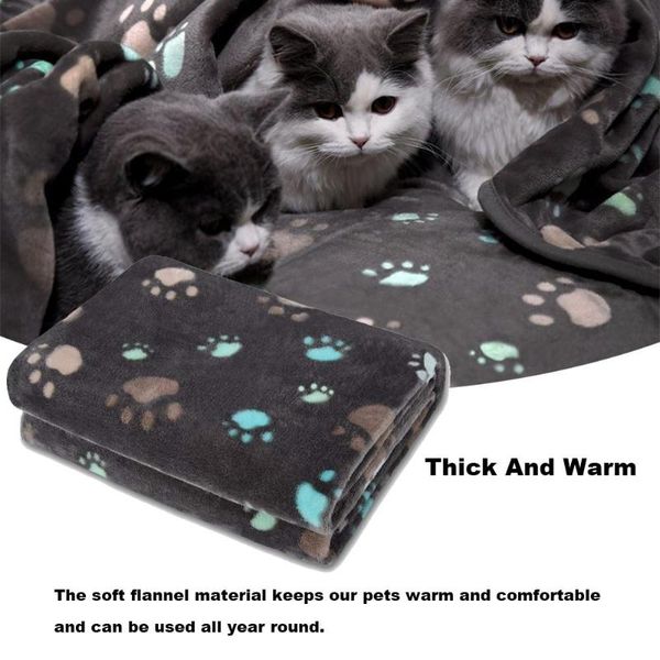 

pet fleece comfortable blanket dogs soft warm sleep mat cats playing pad for sofa and ground kennels & pens