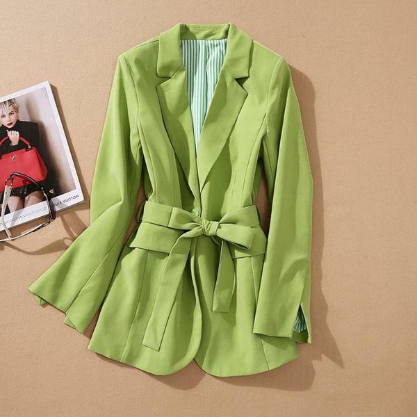 

women's suits & blazers high street est fashion 2021 designer jacket belted blazer, White;black
