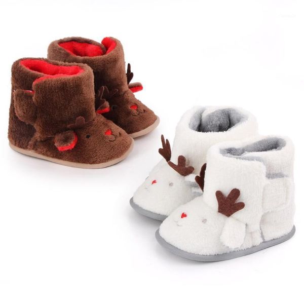 

first walkers christmas elk baby shoes infant girls indoor soft-soled princess walking winter warm cotton m5