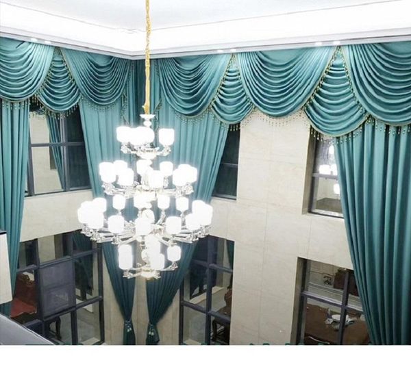 

nordic style linen curtains for living room dining bedroom solid color cotton blackout bay window custom curtain & drapes