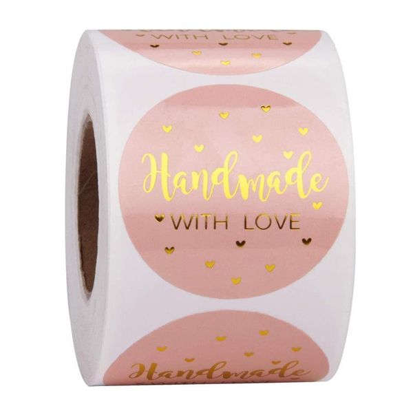 

500pcs golden font thank you stickers kraft festival decorative tags envelope christmas scrapbooking gift wrap