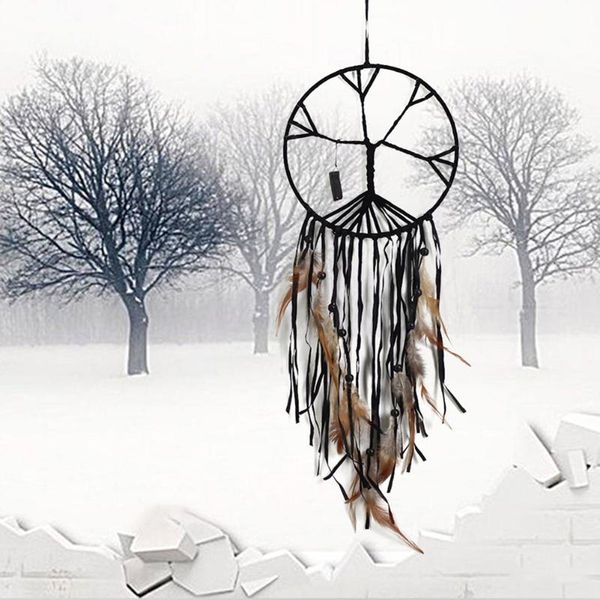 

decorative objects & figurines dream catcher tree of life keychain girl handmade crafts pendant home decoration wall door hanging ornament d