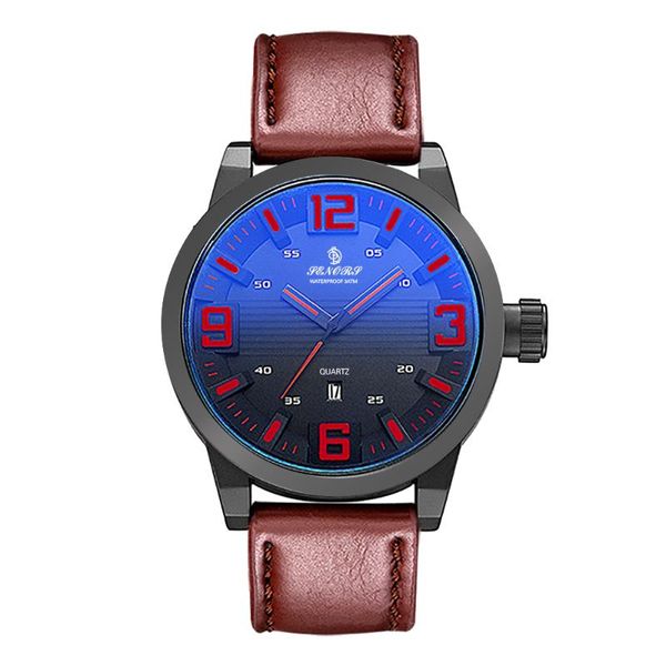 

wristwatches senors watches for men leather alloy wrist watch man clock fashion wristwatch, Slivery;brown