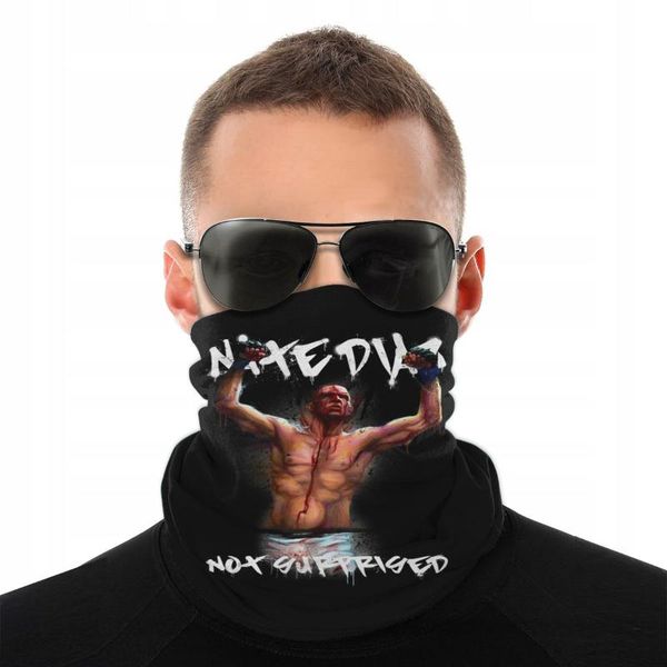 

scarves nate diaz scarf neck face mask halloween mma fighter sports jiujitsu bandana multi-functional headwear outdoor, Blue;gray