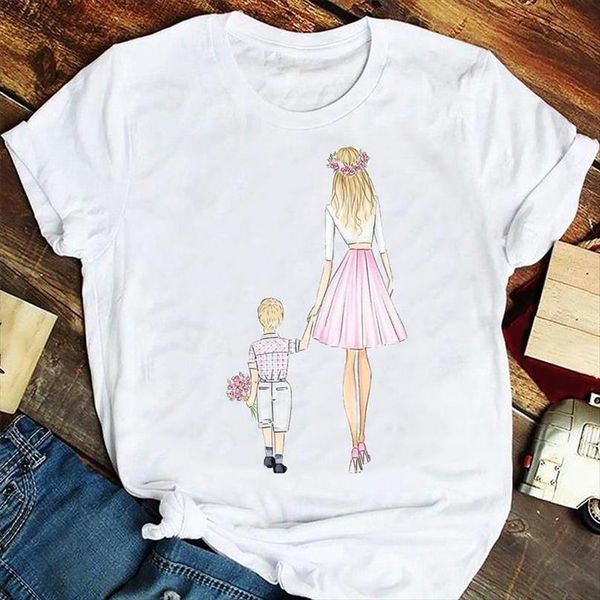 

and women fashion 90s son men t shirts love printing mother mom mama cartoon tshirts clothes graphic lady print female, White;black