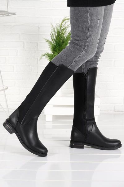 

boots woggo c1877-01 skin female, Black