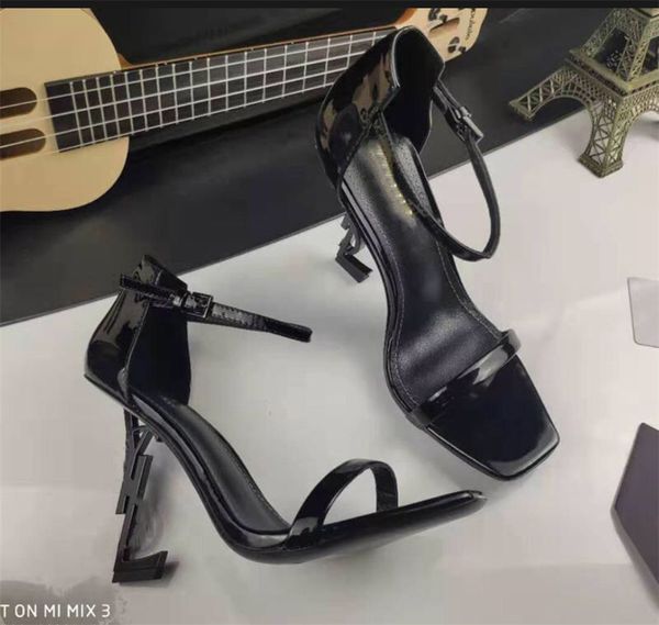 

sandals no1 classic women high heels luxury designer wedding fashion show exquisite comfort leather material size 35-42, Black