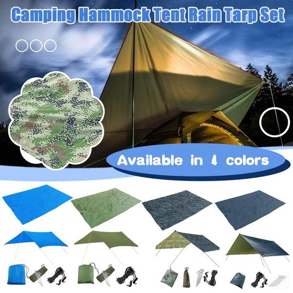 

tarp tent awning waterproof shade ultralight garden canopy sunshade outdoor camping beach sun shelter hammock rain #g4 tents and shelters