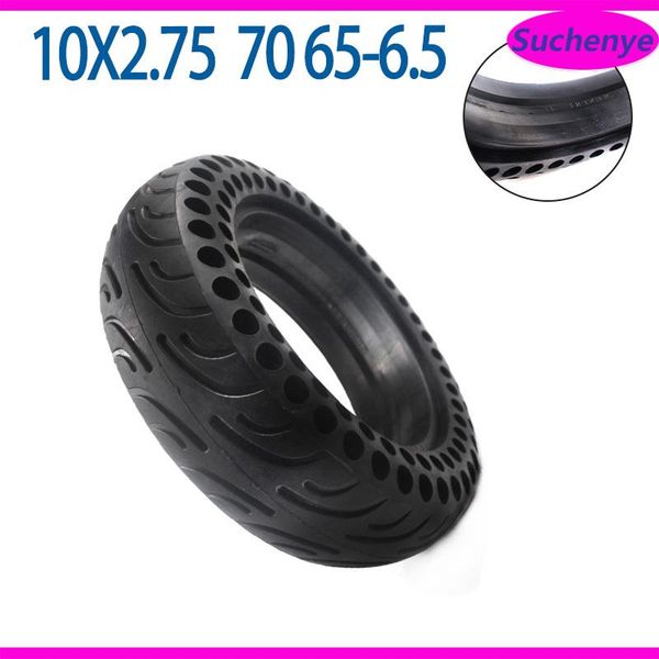 

motorcycle wheels & tires 10 inch 10x2.75-6.5 solid tire for flj sk1 dualtron 3 electric scooter speedway 5 10*2.75 double honeycomb