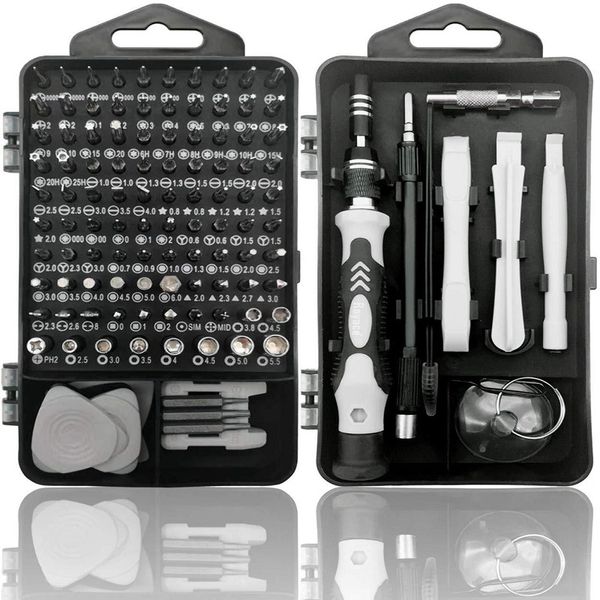 

122 in 1 precision screwdriver sets diy repair screwdriver tool kit suitable for iphones,tablets,watches,cameras,nintendo repairs with strip