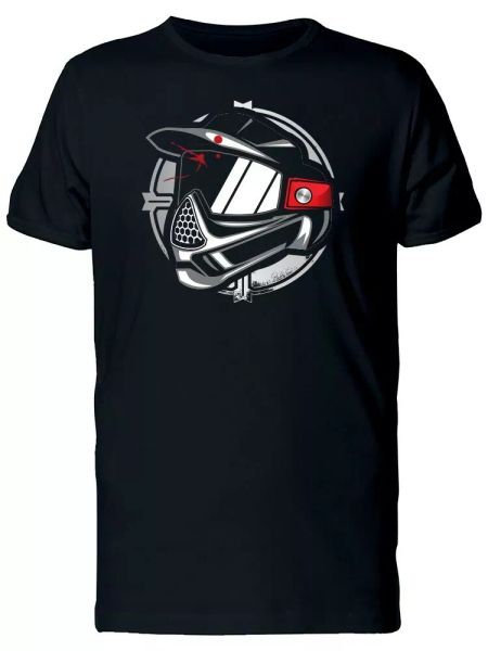 

Paintball Mask Logo Men's Tee -Image by Shutterstock, White;black