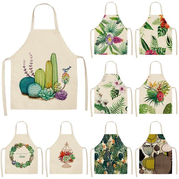 

aprons succulent plants customizable apron goods for home kitchen women woman hairdresser