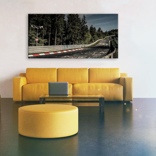 

paintings nurburgring rally road sports car track landscape wall art poster pictures print canvas painting 1 pieces living room home decor