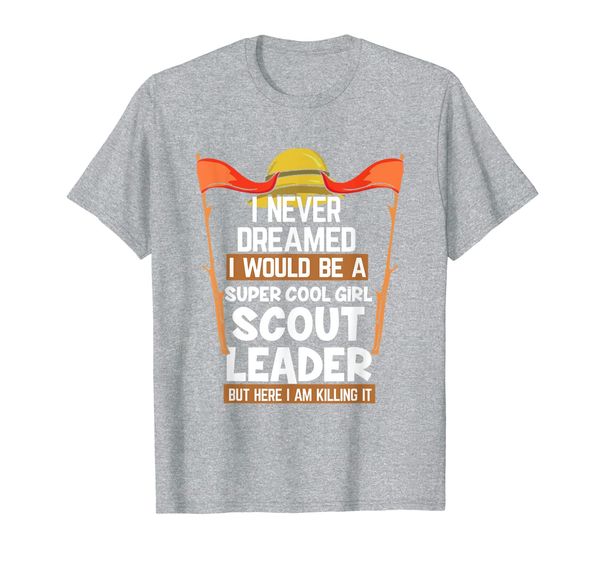 

proud scout leader girls edition t-shirt, White;black