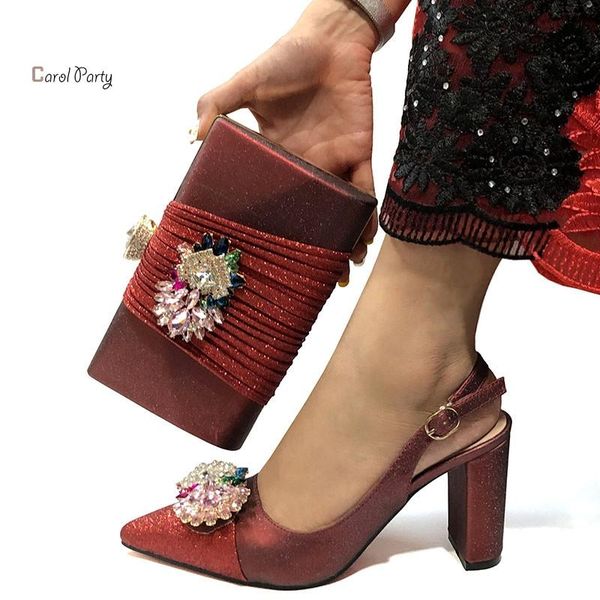 

dress shoes wine color african designer and bag set to match italian party with matching bags, Black