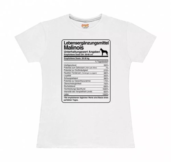 

t-shirt womens dose malinois life supplements by siviwonder, White;black