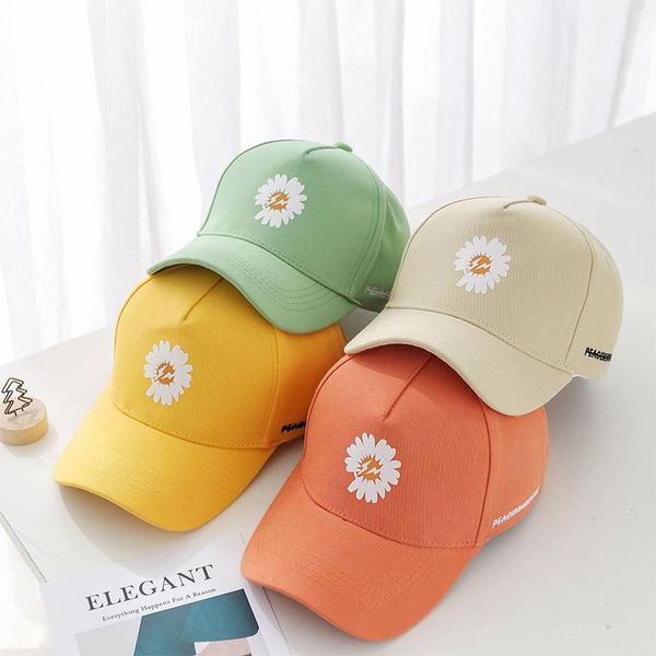 

berets kids baseball cap for boys girls print flower baby snapback hat spring summer outdoor travel casual sunshade sun hats 2-8 years, Blue;gray