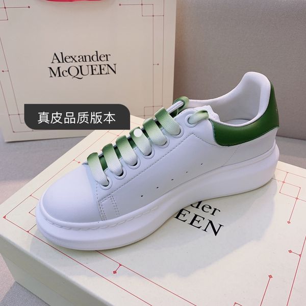 

mcqeen shoes designer men and women womens leather lace up white mens espadrilles oversized flats platform casual espadrille flat sneakers