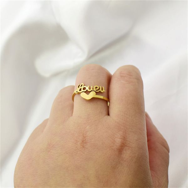 

europe and the united states stainless steel love words open fashion lovers to buddhist monastic discipline, Silver