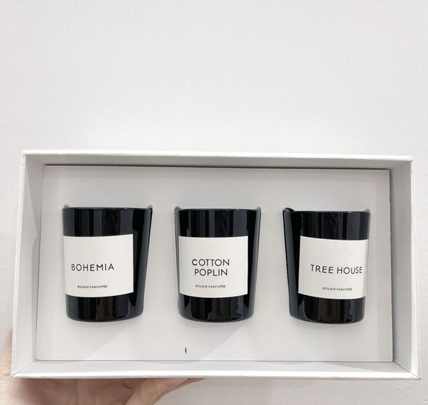 

latest neutral all match for men women candle perfume set 70g 3pcs la selection bois bohemia cotton poplin tree house fragrance long lasting