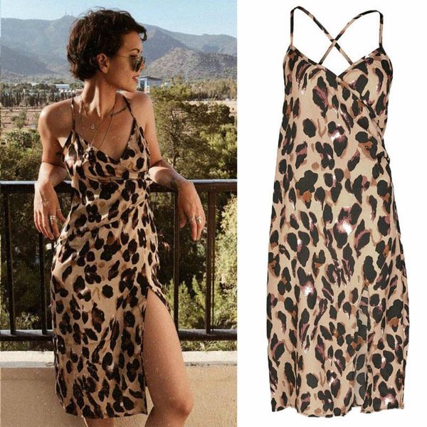 

casual dresses bandage spaghetti strap dress leopard beach women sexysleeveless african dashiki vintage, Black;gray