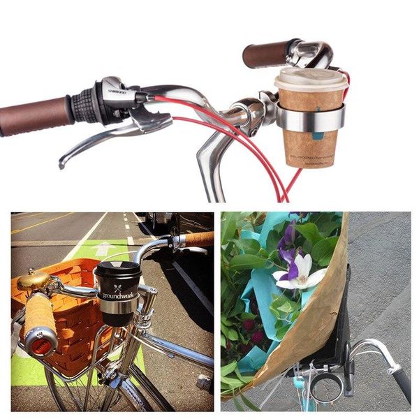 

car & truck racks bike bicycle aluminum alloy cycling accessories parts bottle holder coffee milk tea cup carrier on handlebar