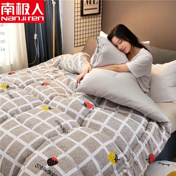 

comforters & sets nanjiren home textile products warm comforter simple print water wash jacquard comfortable reactive thick polyester quilt