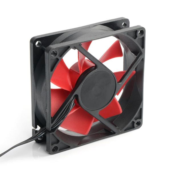 

fans & coolings computer case 80mm fan 3pin+4pin double connector radiator cooler mute pc 12v chassis water cooling