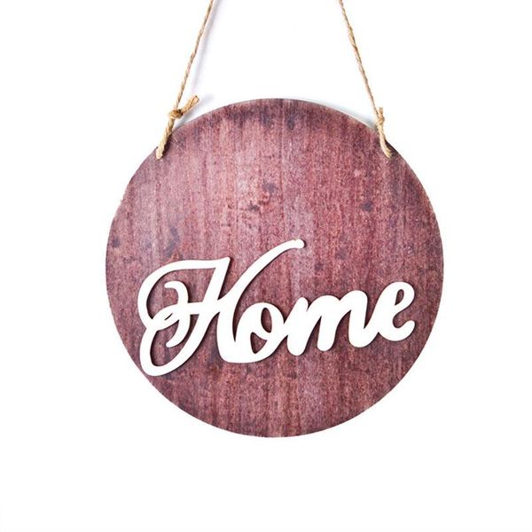 

garden decorations 1pcs front door welcome sign round wooden rustic decoration outdoor hanging j8a6307