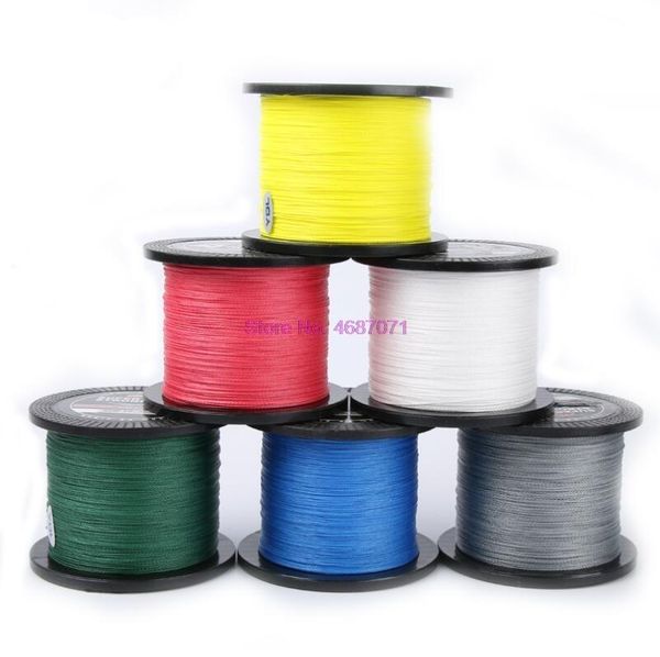 

by dhl 20pcs pe braided fishing line multifilament 500m 4 strands cord carp lines for freshwater and saltwater 8-80 lb braid