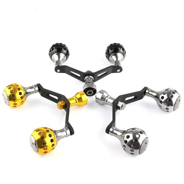 

baitcasting reels ekfan 1pc fishing reel carbon fiber double handles aluminum alloy knob for dai tackle accessory