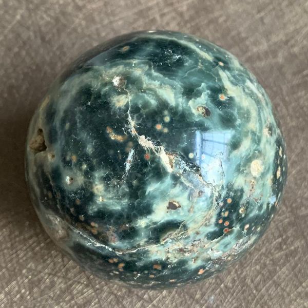 

novelty items 391g natural ocean jasper sphere polished quartz crystal home decoration ball healing z015